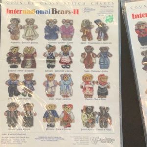 Cross stitch patterns. Teddy Bears